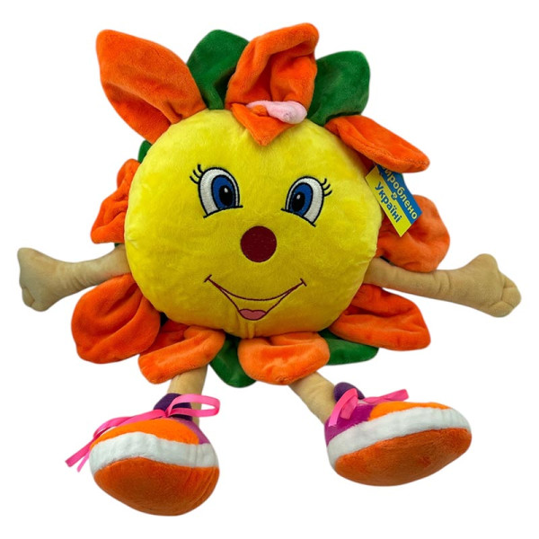 Мяка іграшка Соняшник 40 см 0109_Orange-Green