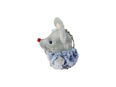 Мяка миша-брелок розмір 10 см X191_Gray-Gray Мяка миша-брелок розмір 10 см X191_Gray-Gray