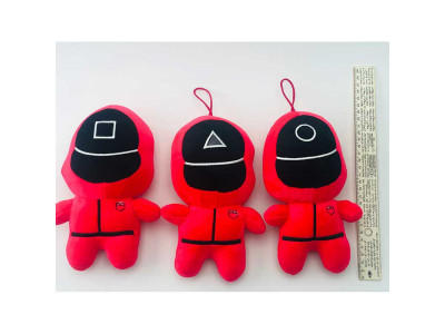 М'яка іграшка-брелок "Гра в кальмара" 23 см М'яка іграшка-брелок "Гра в кальмара" 23 см