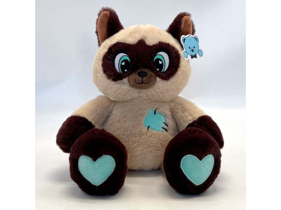 Мяка іграшка кішка флуоресцентне світло 25 см HKF2207