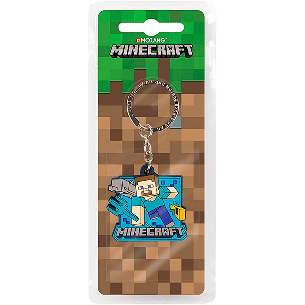Брелок Minecraft Aquatic Steve Keychain MultiColor Minecraft Aquatic Steve JINX-10056 Брелок Minecraft Aquatic Steve Keychain MultiColor Minecraft Aquatic Steve JINX-10056
