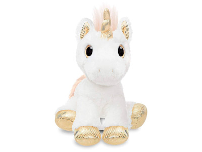 Єдиноріг Gold сяючі очі 30 cм 161257G