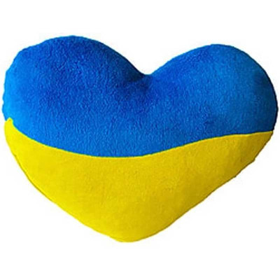 Іграшка м'яконабивна Серце жовто-блакитне МС 180402-03