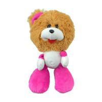 Мяка іграшка Коротишка ведмідь 30 см 0032_Brown-Pink Мяка іграшка Коротишка ведмідь 30 см 0032_Brown-Pink