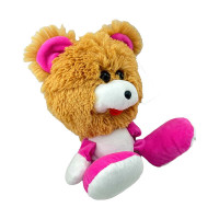 Мяка іграшка Коротишка ведмідь 30 см 0032_Brown-Pink Мяка іграшка Коротишка ведмідь 30 см 0032_Brown-Pink