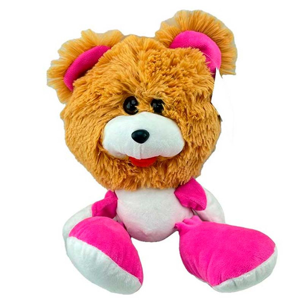 Мяка іграшка Коротишка ведмідь 30 см 0032_Brown-Pink Мяка іграшка Коротишка ведмідь 30 см 0032_Brown-Pink