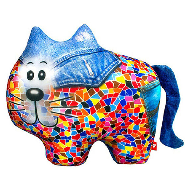 Іграшка подушка КОТ Джинсовий DT-ST-01-61