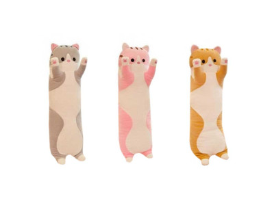 Мяка іграшка-подушка "Кіт-Батон" в асортименті 90 см 252009