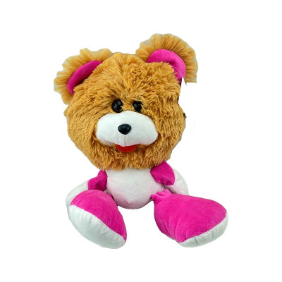 М'яка іграшка Коротишка ведмідь 30 см 0032_Brown-Pink