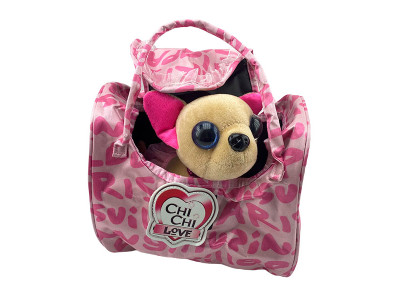Собачка в сумочці Chi Chi Love Чихуахуа Вояж 20 см зі звуком рожева LM-033 5892276 Pink