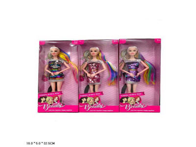 Лялька 3 види в вечірній сукні D1237