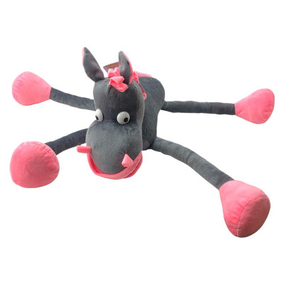 Мяка іграшка Кінь Мирон 35 см 0175_Gray-Pink