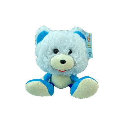 М'яка іграшка Коротишка ведмідь 30 см 0032_White-Blue