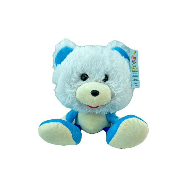 Мяка іграшка Коротишка ведмідь 30 см 0032_White-Blue