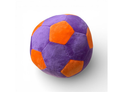 Іграшка мяконабивна Мяч футбольний МС 180402-01_Violet-Orange Іграшка мяконабивна Мяч футбольний МС 180402-01_Violet-Orange