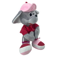 Мяка іграшка Миша Паша 30 см 0095_Pink-Red Мяка іграшка Миша Паша 30 см 0095_Pink-Red