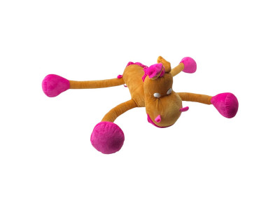 Мяка іграшка Кінь Мирон 35 см 0175_Orange-Pink