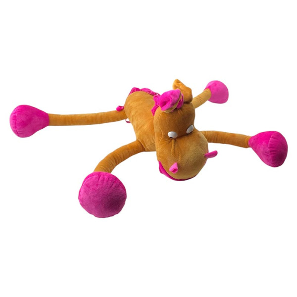 Мяка іграшка Кінь Мирон 35 см 0175_Orange-Pink