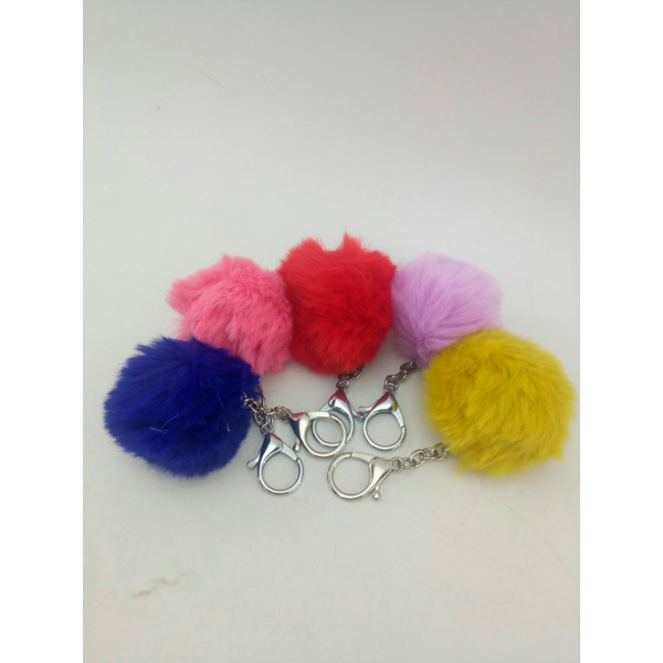 М'який брелок пухнастий 5 кольорів 21709-8 М'який брелок пухнастий 5 кольорів 21709-8