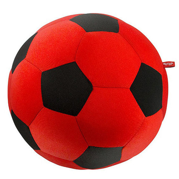 Подушка антистрес Футбольний м'яч Червоний 20*20 см DT-ST-01-07