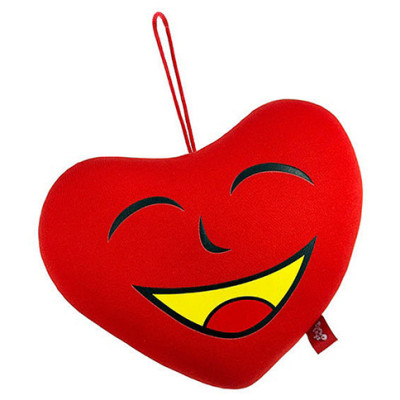М'яка іграшка антистрес "Серце" з жовтим ротом DT-ST-01-27