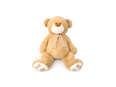 Мяка іграшка Ведмедик із шарфом коричневий 3660/100