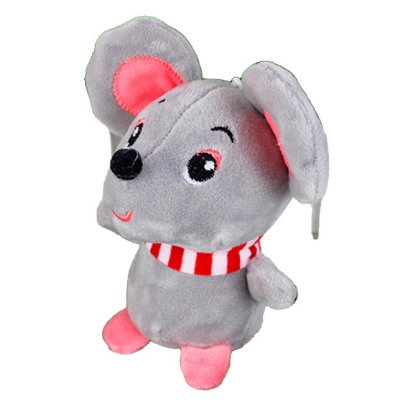 Мяка миша-брелок розмір 10 см X192_Gray Мяка миша-брелок розмір 10 см X192_Gray