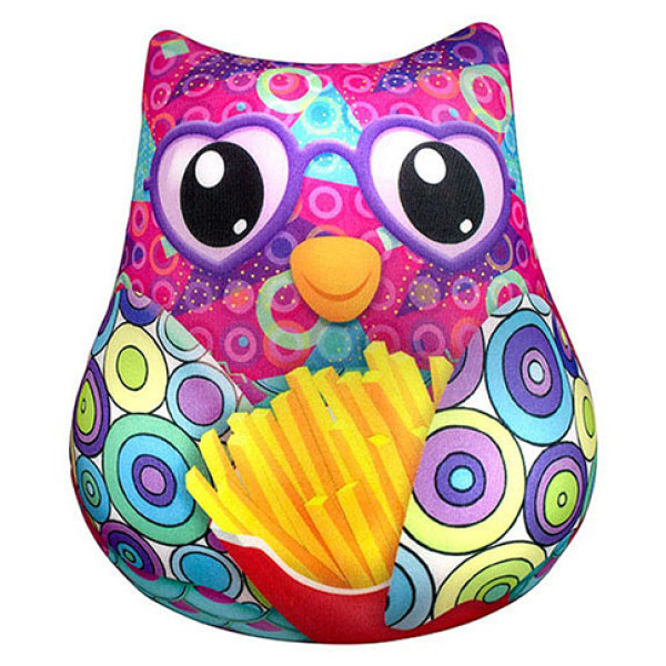 М'яка іграшка антистрес "Сова з картоплею Фрі" 2 DT-ST-01-42