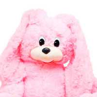 М'яка іграшка Зайка Сєня 70 см 0088_Pink