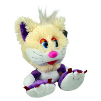 Мяка іграшка Коротишка кіт 30 см 0071_Cream-Violet