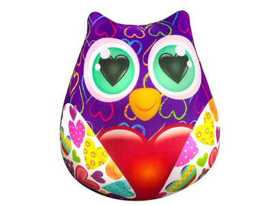Подушка антистрес Сова з серцем 23*24 см DT-ST-01-39