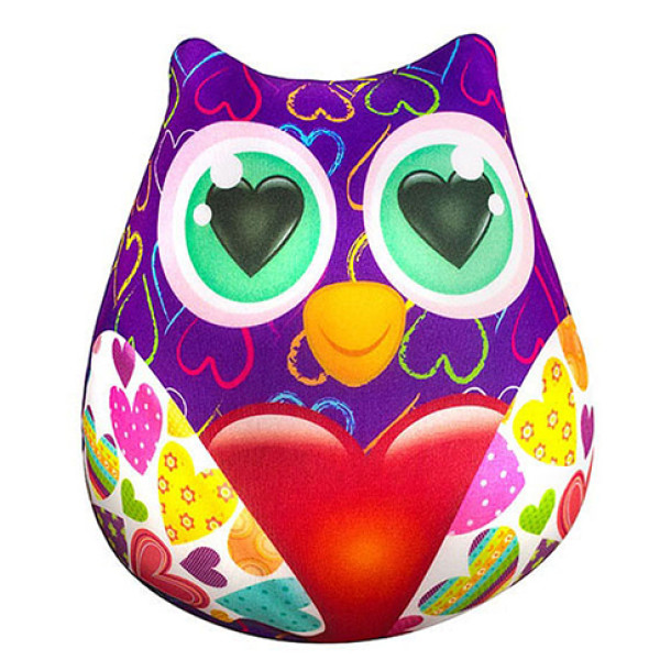 Подушка антистрес Сова з серцем 23*24 см DT-ST-01-39