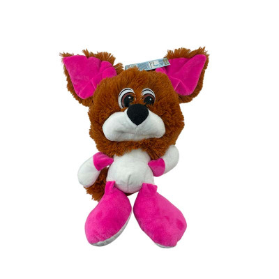 М'яка іграшка Коротишка собака 30 см 0193_Brown-Pink