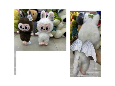 Мяка іграшка Лабубу з крилами 40 см LB15703