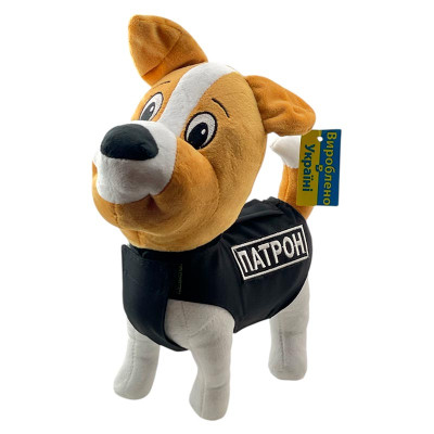 М'яка іграшка Пес Патрон в броніку 30 см 0325