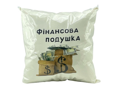 Подушка Strateg Фінансова подушка безпеки 35х35 см мікровелюр молочна 61584