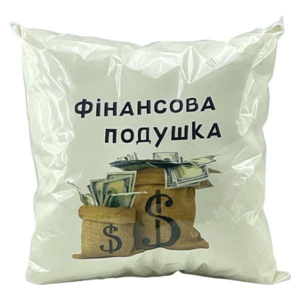Подушка Strateg Фінансова подушка безпеки 35х35 см мікровелюр молочна 61584 Подушка Strateg Фінансова подушка безпеки 35х35 см мікровелюр молочна 61584