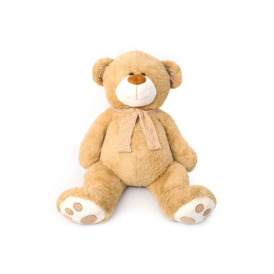 М'яка іграшка Ведмедик із шарфом коричневий 3660/100