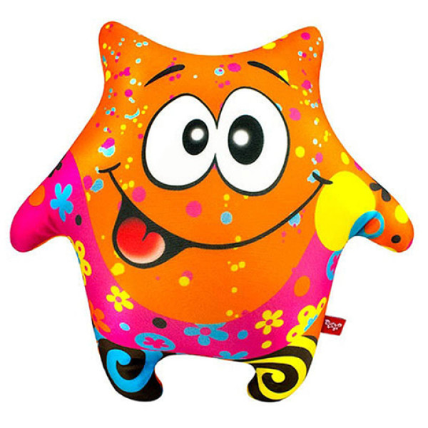 М'яка іграшка антистрес "Зірка" помаранчева 23*23 DT-ST-01-50