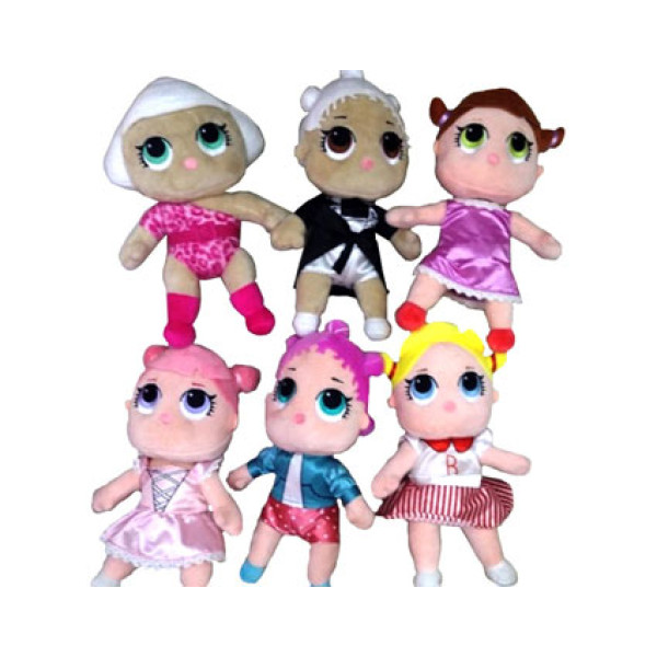 Лялька м'яка "L" 6 видів розмір 25 см CLG17120