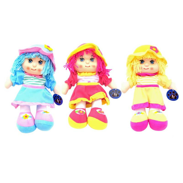 Дитяча м'яка лялька в рожевому капелюшку 84A14(ABC)