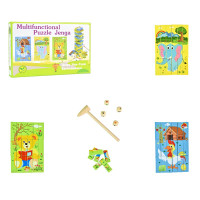 Деревяний дженга пазл Strateg Multifunctional Puzzle Jenga 30980