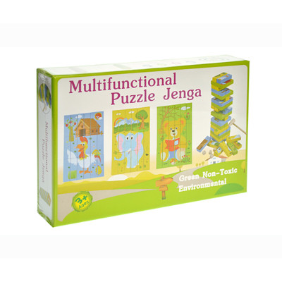 Деревяний дженга пазл Strateg Multifunctional Puzzle Jenga 30980