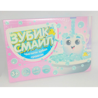 Настільна гра Strateg Зубик Смайл бродилка українською мовою (30398) 30398