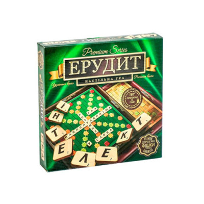 Настільна гра Danko Toys Ерудит Premium series 2в1 для дітей G-ER-U-01