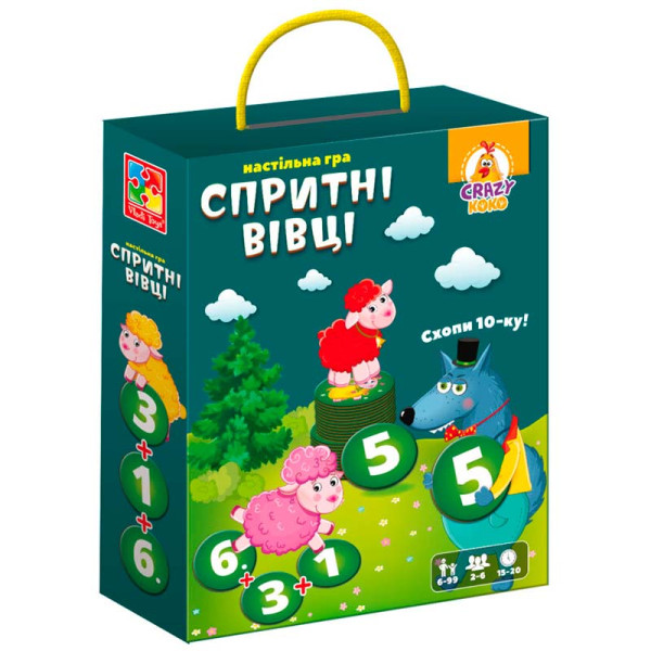 Настільна гра Vladi Toys Спритні вівці. Схопи десятку! VT8033-07 Настільна гра Vladi Toys Спритні вівці. Схопи десятку! VT8033-07