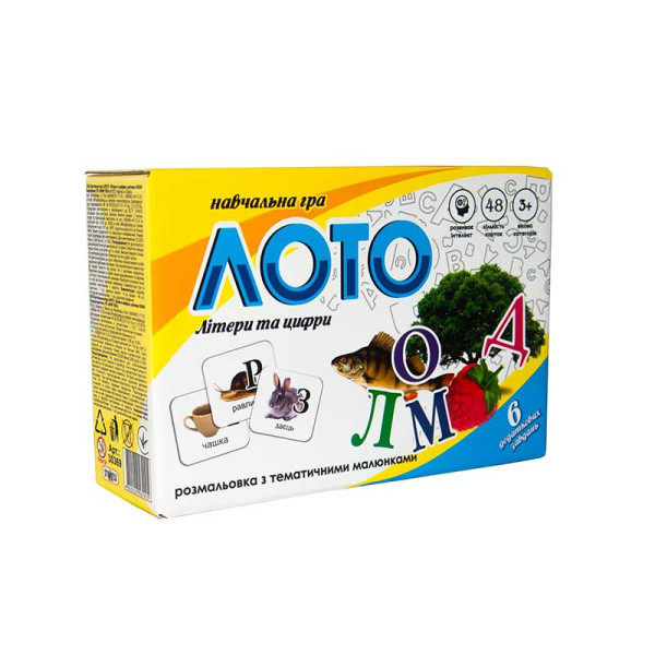 Лото 30369 (укр) "Літери та цифри" в кор-ці 175-118-56 см 30369