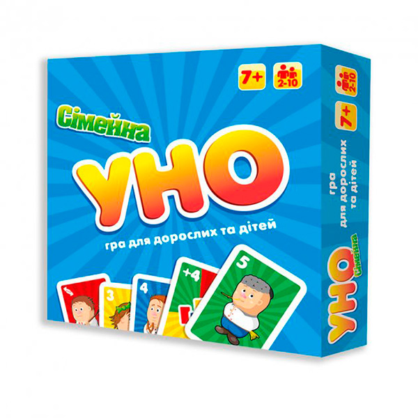 Карткова настільна гра "УНО Сімейне 2 в 1" на укр.мові 30606 Карткова настільна гра "УНО Сімейне 2 в 1" на укр.мові 30606