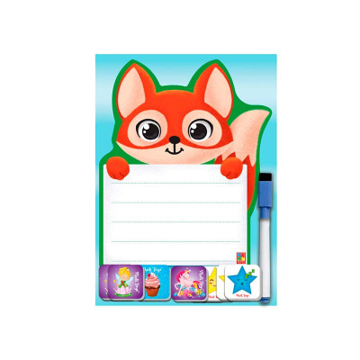 Магнітна дошка Vladi Toys "Лисиця" з маркером VT3601-21