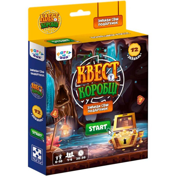 Настільна гра Vladi Toys Квест у коробці Відеогра розважальна VT5902-03